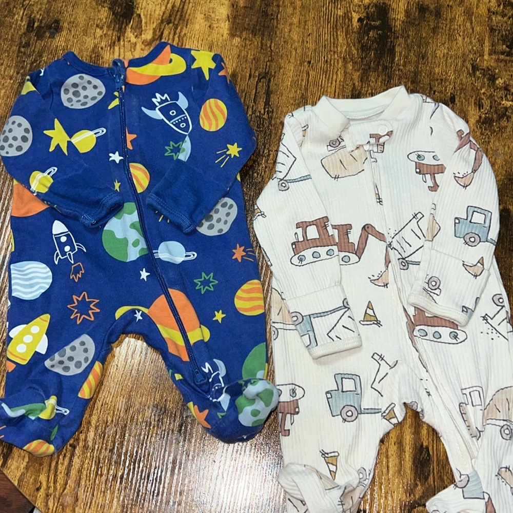 Lot of six (6) NEWBORN onesies!